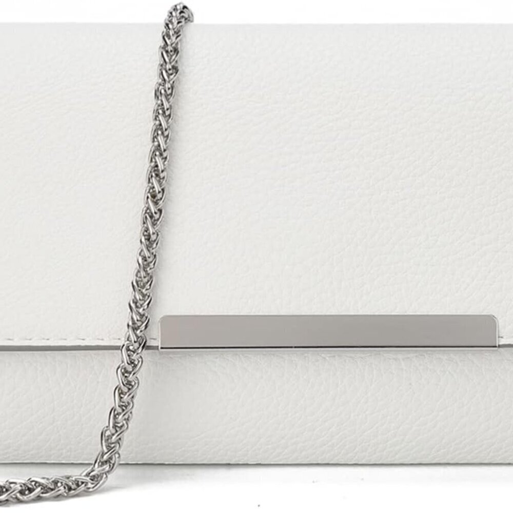 Women’s Faux Leather Clutch Purse Small Wristlet Crossbody For Party Wedding